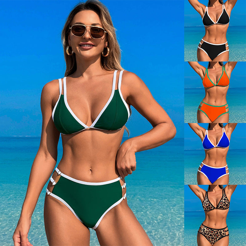 New European and American bikini fashion split swimsuit