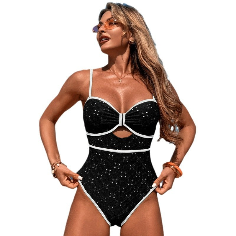 New hot spring swimsuit women's urban swimsuit one-piece swimsuit ladies high-end