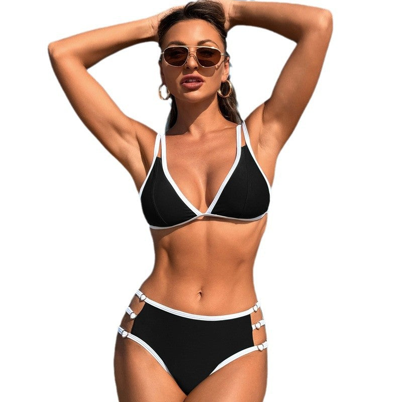 New European and American bikini fashion split swimsuit